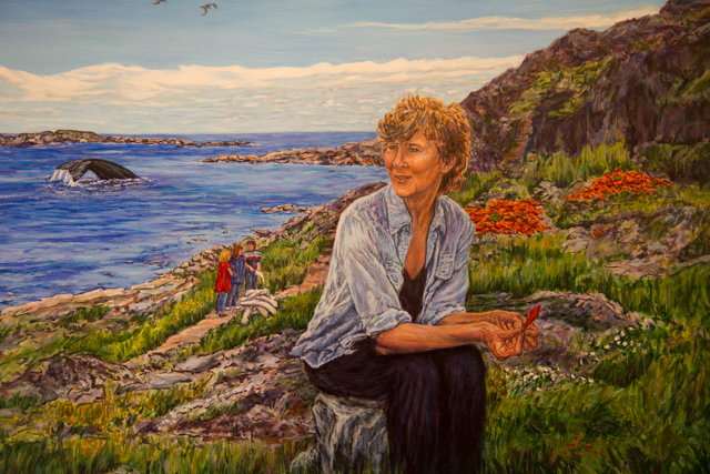 Selma Barkham: Painting at the National Historic Site, Red Bay