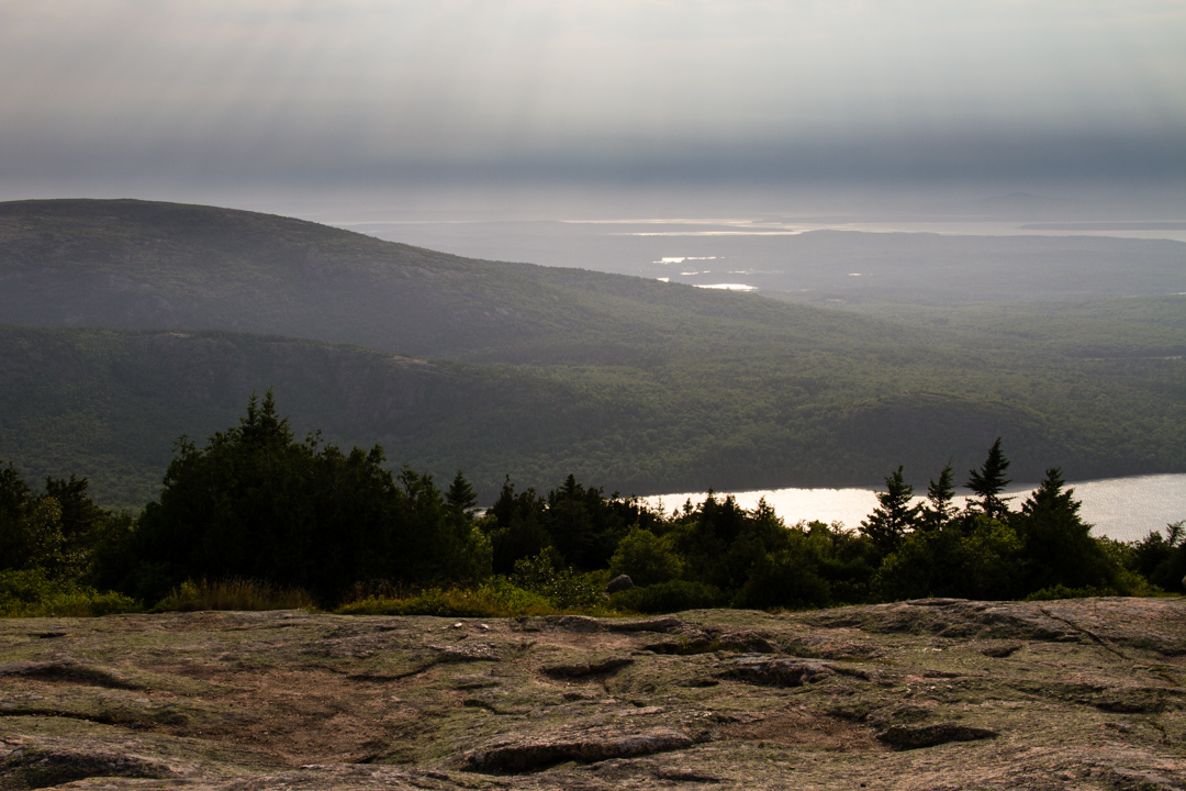Late afternoon sun from Cadillac Mountain